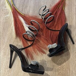 Charlotte Russe Black Stiletto Heels with Platform Sole